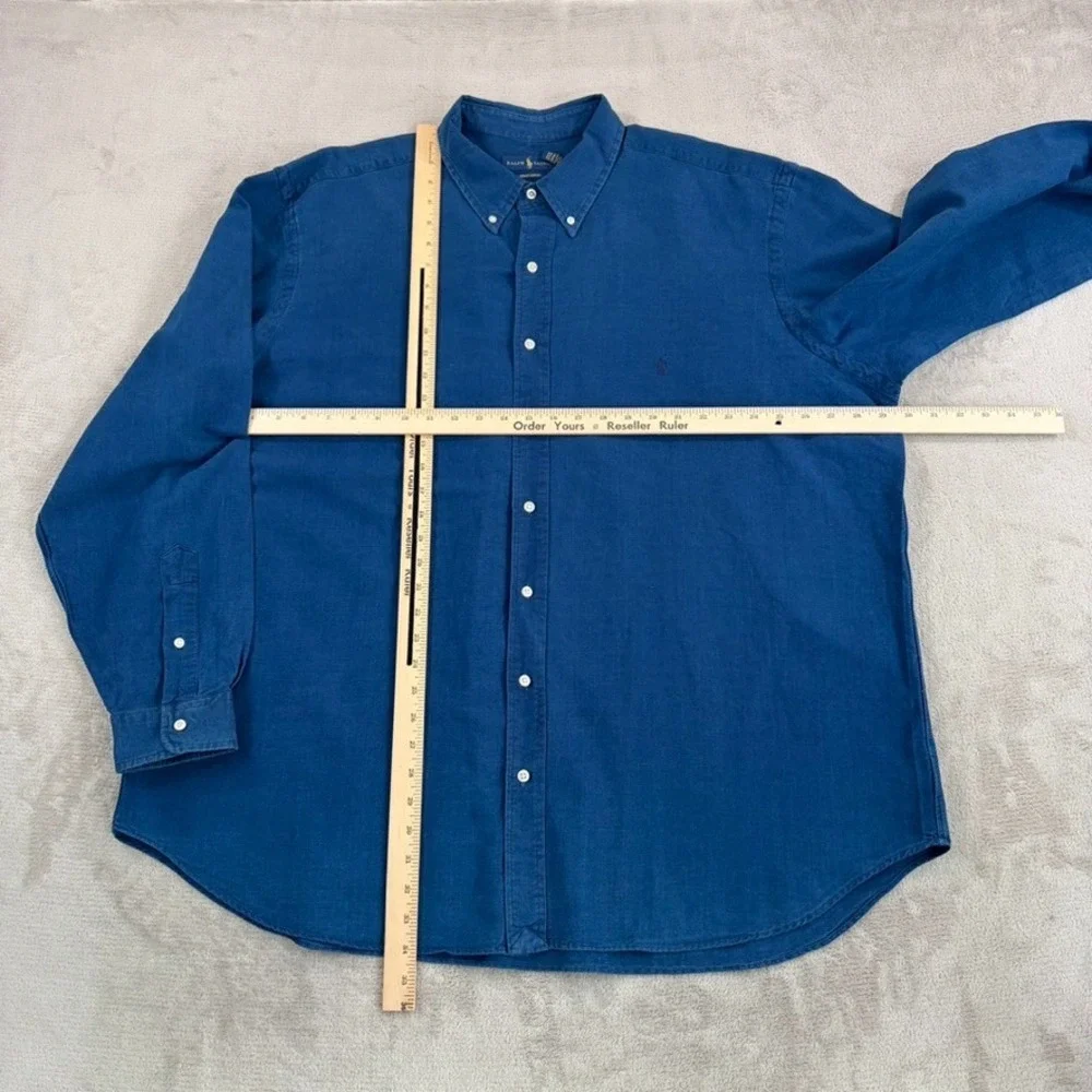 Polo Ralph Lauren Indigo Oxford Shirt in Blue Men 2XB Big Preppy Pony